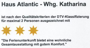 Haus Atlantic Wohnung Katharina (3 Sterne)