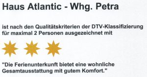 Haus Atlantic Wohnung Petra (3 Sterne)
